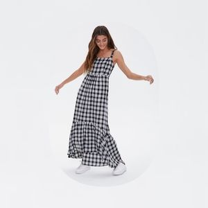 Forever 21 Plaid Maxi Dress